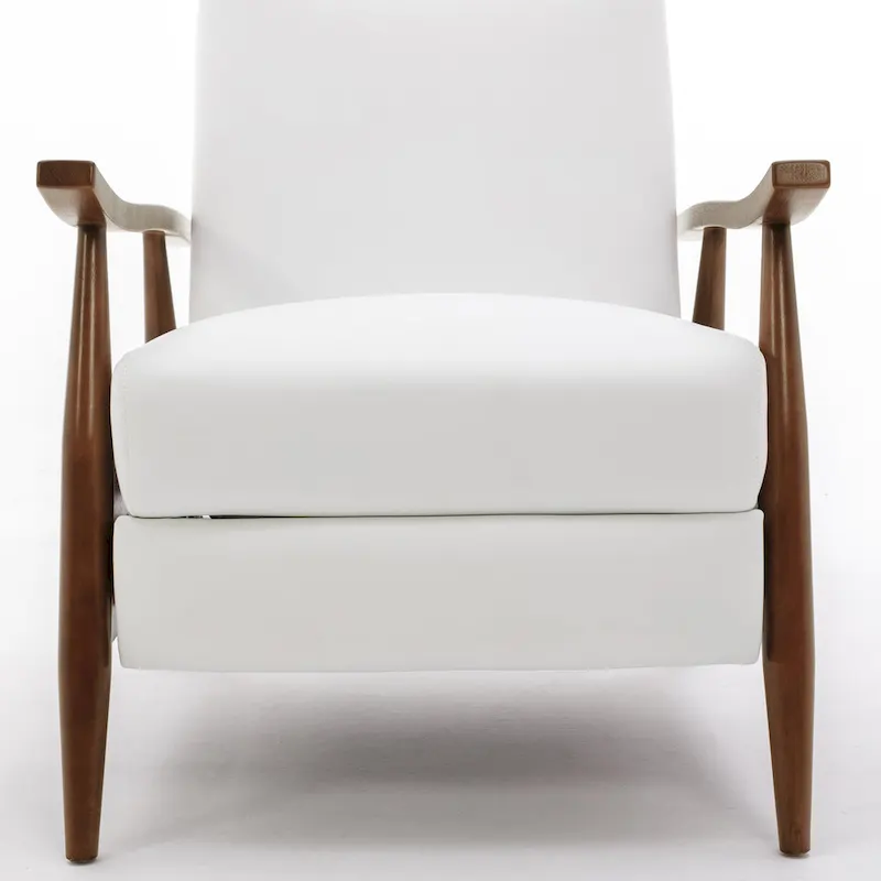 Sienna Upholstered Wood Push Back Recliner by Greyson Living