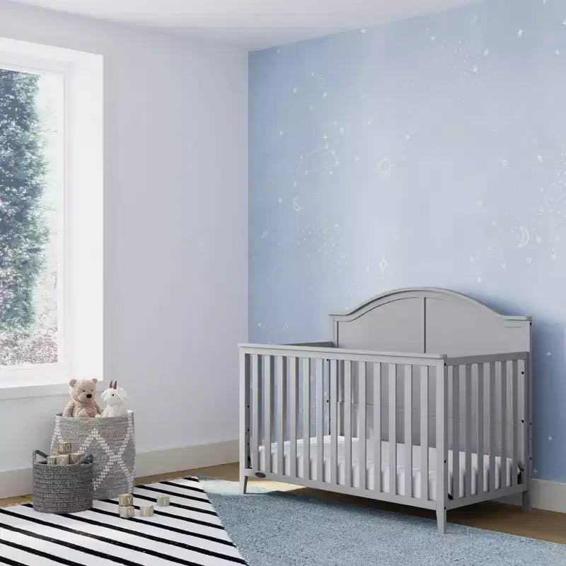 5-in-1 Convertible Crib - GREENGUARD Gold Certified, Adjustable Mattress Height