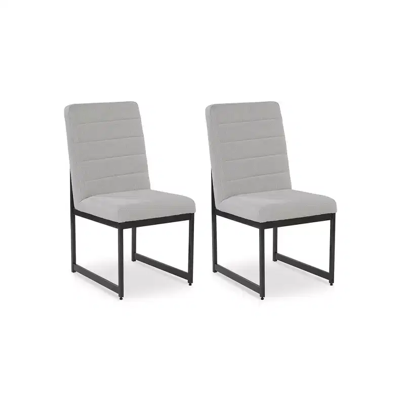Signature Design by Ashley Tomtyn Modern Upholstered Dining Chairs, Set of 2, Beige