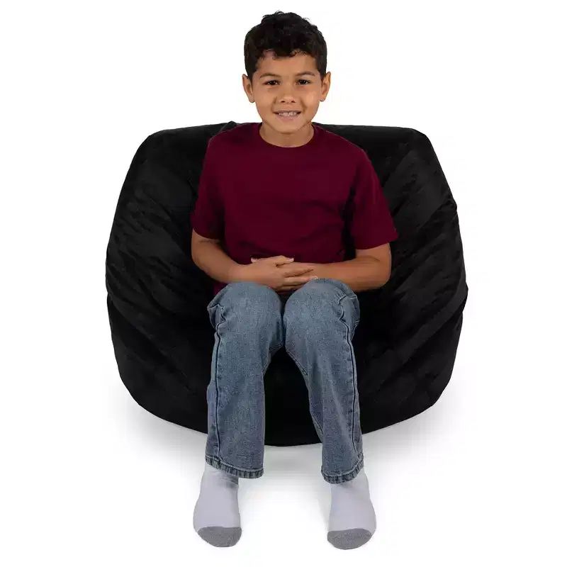 Classic Bean Bag Chair, Durable Polyester Nylon Blend, Kids