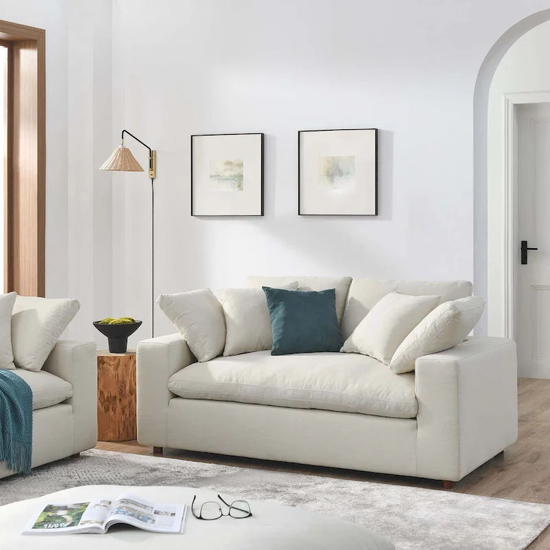 Commix Down Filled Overstuffed Loveseat - N/A