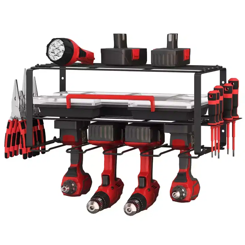 3-Tier Wall Mount Power Tool Organizer Shelving