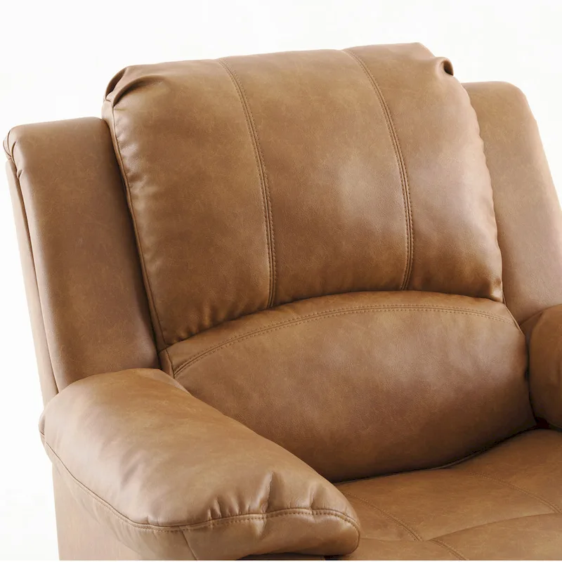 Charleston Leather Gel Glider Rocker Recliner by Greyson Living