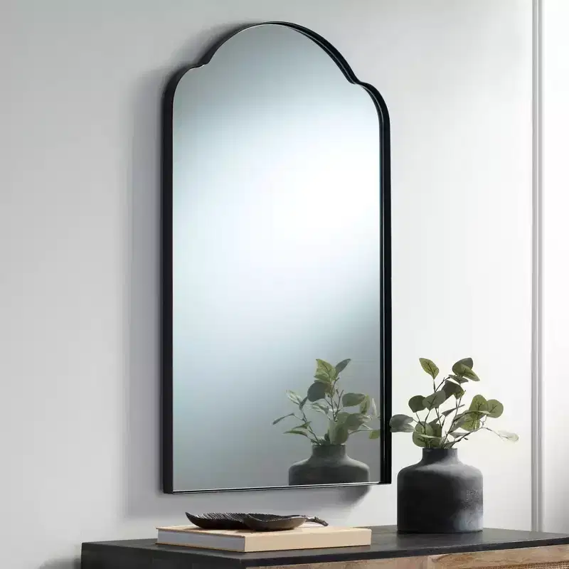 Uttermost Harlan Oil-Rubbed Bronze 22 x 36 Arch Top Wall Mirror