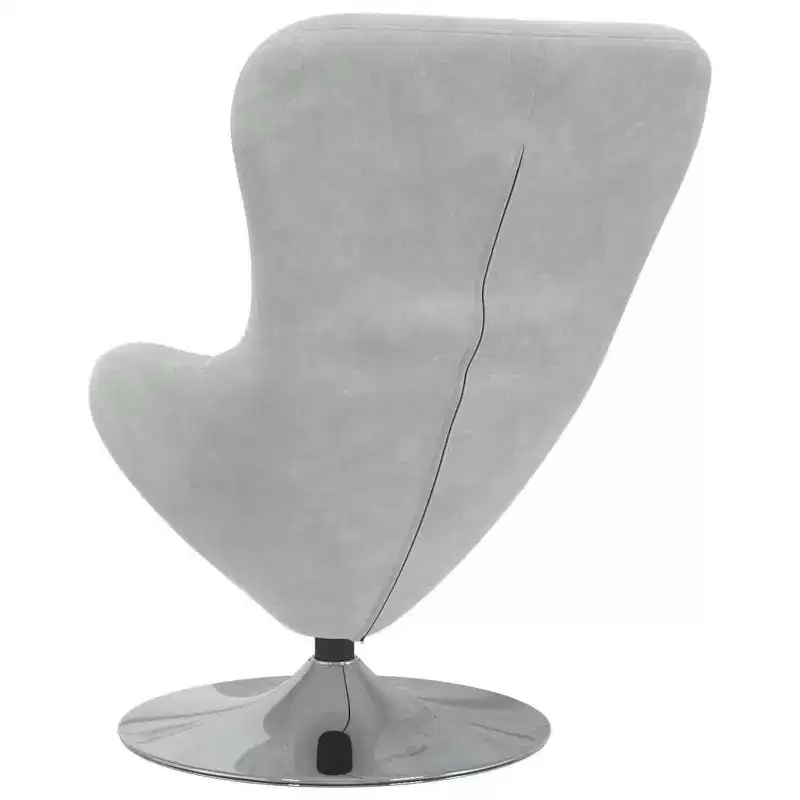 Egg Chair with Footstool Velvet