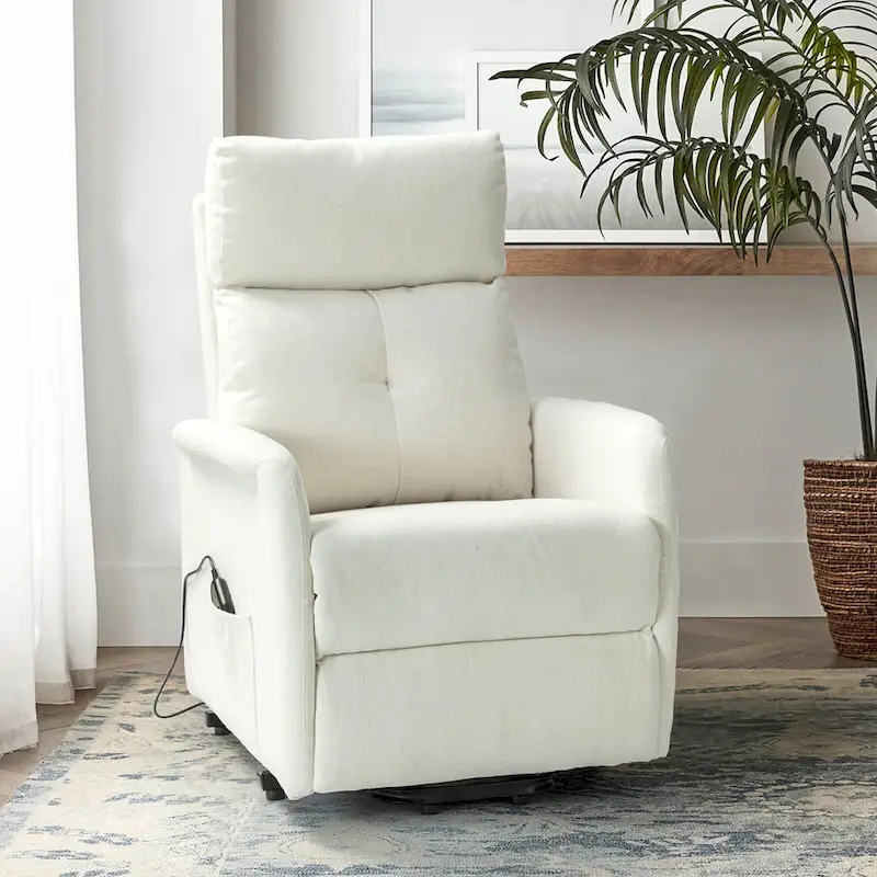 Elisa Power Remote Lift Assist Recliner with Metal Base