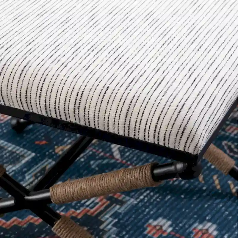 Ella Boho Campaign Accent Stool