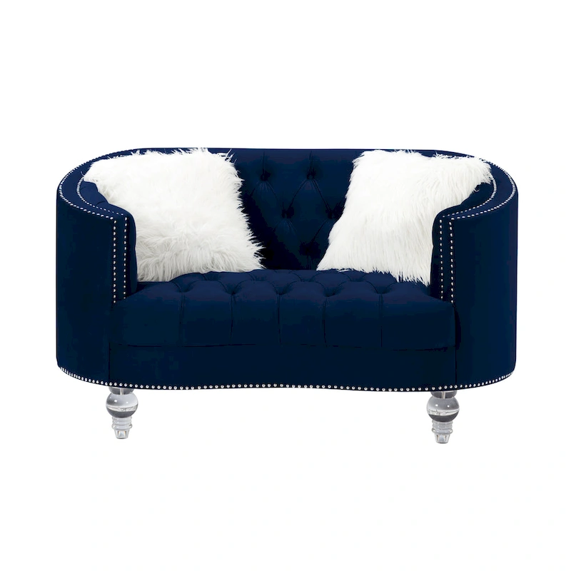 Living Room Velvet Sofa