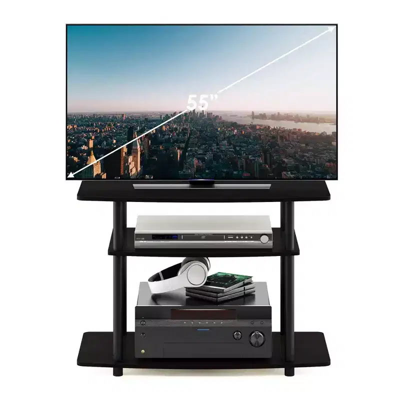 3-Tier TV Stand Console Table, Media Entertainment Center for TVs up to 32