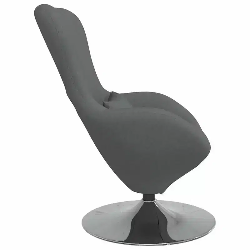 Egg Chair with Footstool Velvet