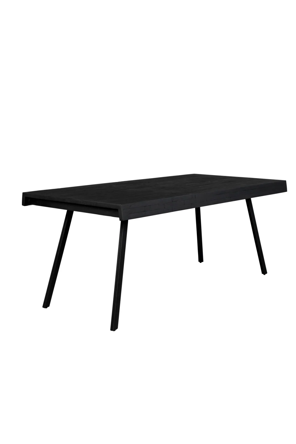 Black Lacquered Teak Dining Table