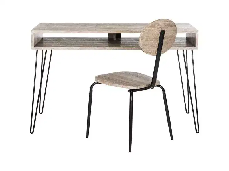 Winta Desk + Chair - FOX2232 - Grey - Safavieh Couture