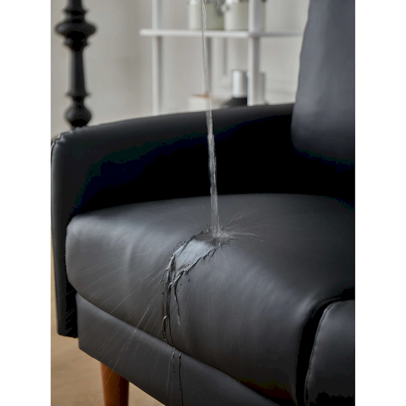 Faux leather 58 Square Arm Loveseat