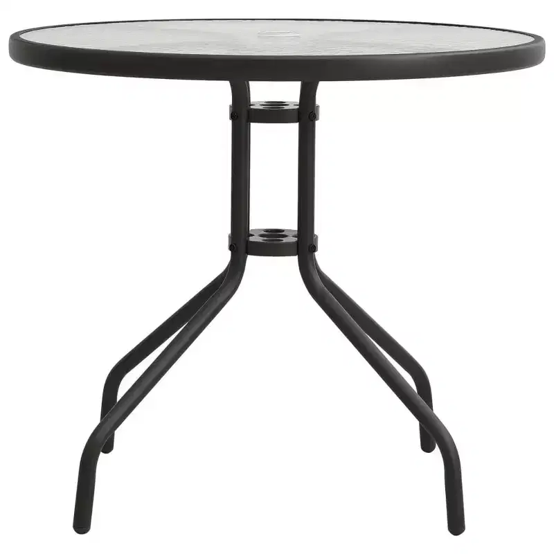 vidaXL Bistro Table Anthracite 31.5x28 Steel