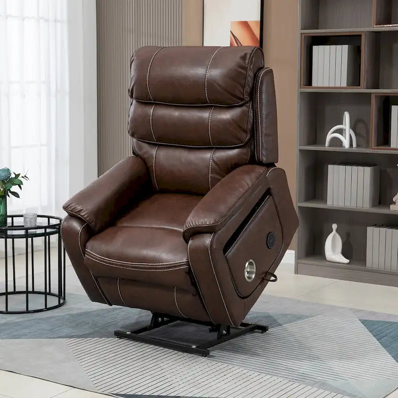 Oversized Recliner Chair with Wireless Charge, Massage & Heat