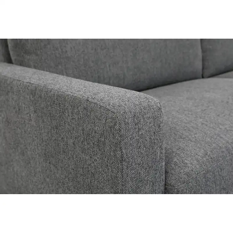 Miles 2 Piece Sofa and Loveseat Sets with Reversible Back Pillows Mid Century Modern Sofa