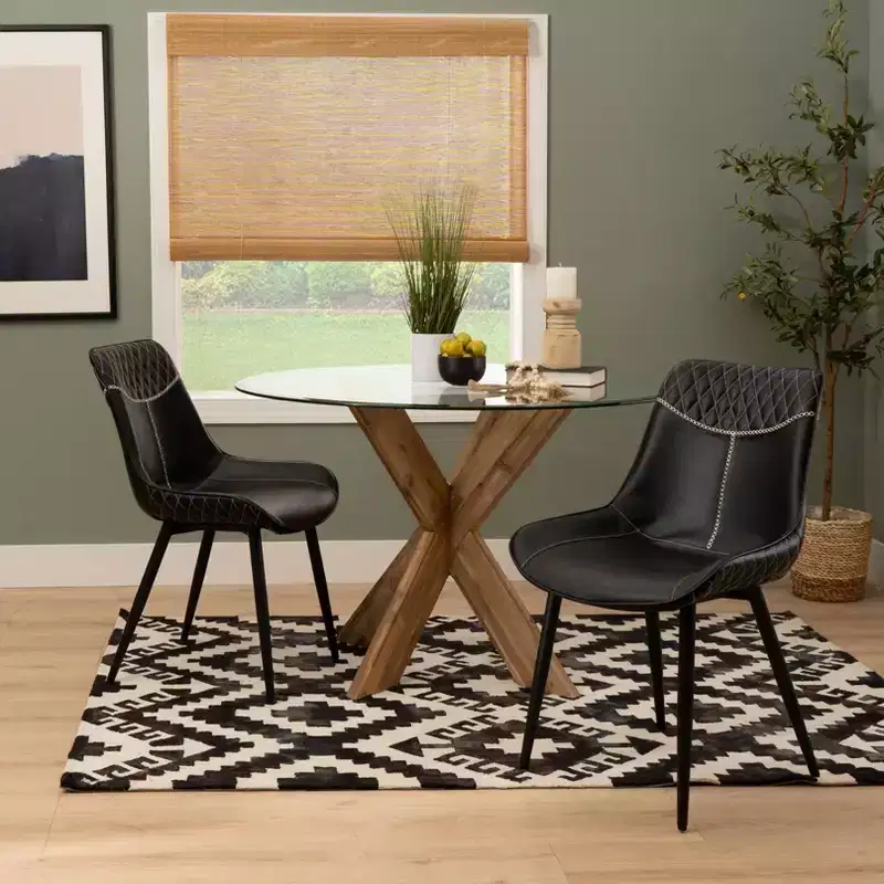 Elder Dining Chairs Black (2 Chairs)