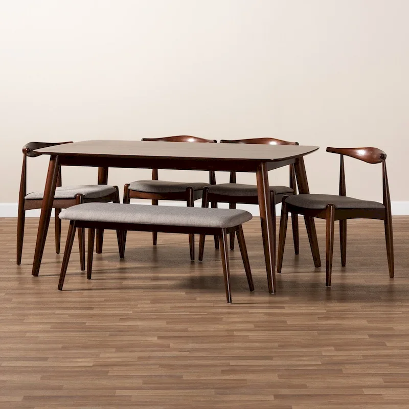 Carson Carrington Jula Modern Upholstered 6-piece Dining Set