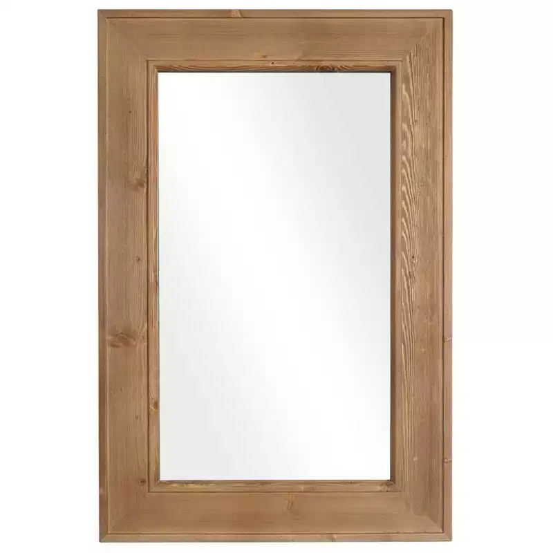 WallBeyond Natural Wash Wood Mirror