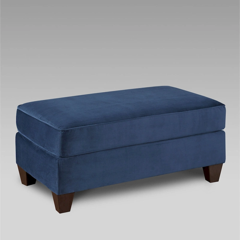 Roundhill Furniture Camero Fabric Pillowback 4-Piece Sofa Set in Navy Blue