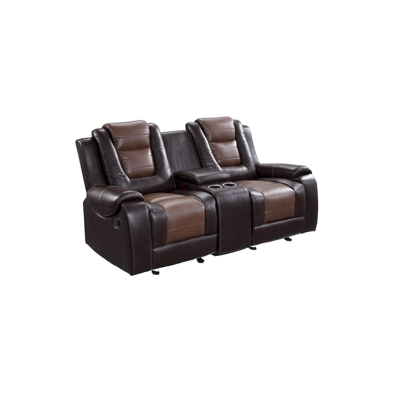 Grete Brown Premium Faux Leather Living Room Set