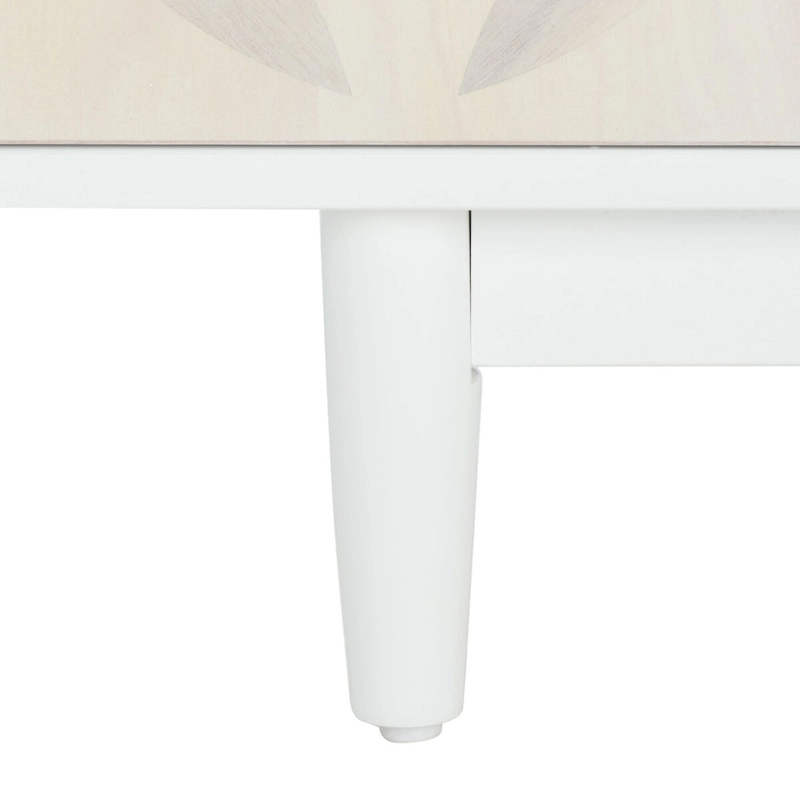 SAFAVIEH Krysta 3 Shelf Patterned Media Stand - 54 W x 15 D x 22 H - 54Wx15Dx22H