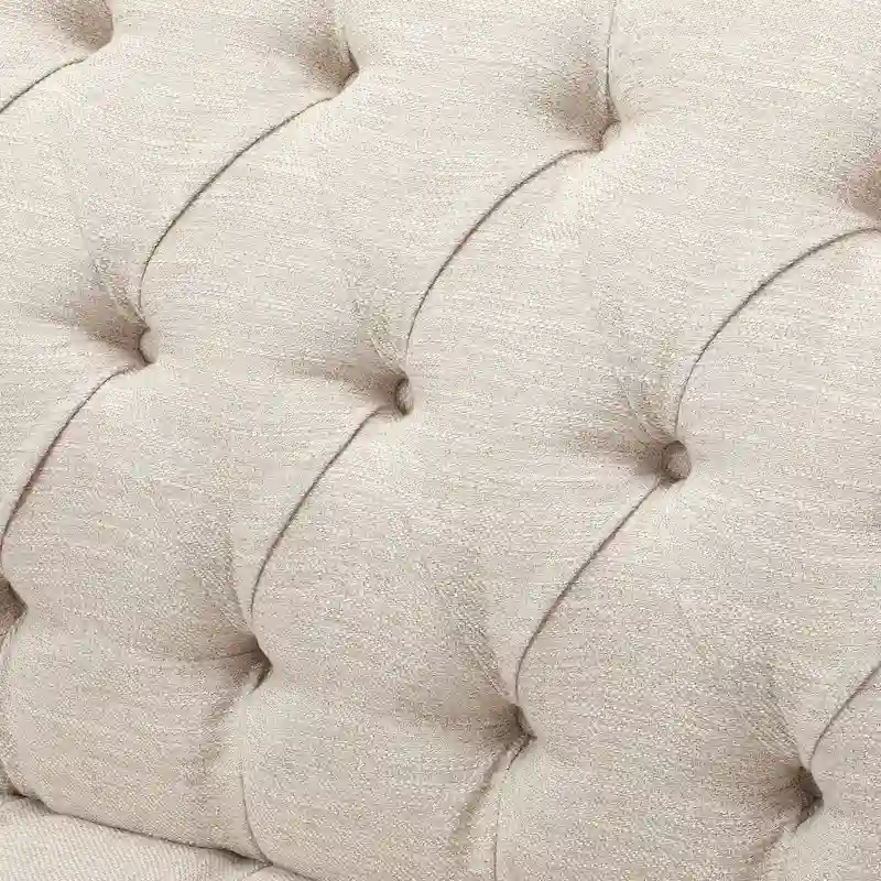 Adelia Modern 3-seat Tufted Fabric Sofa by Christopher Knight Home