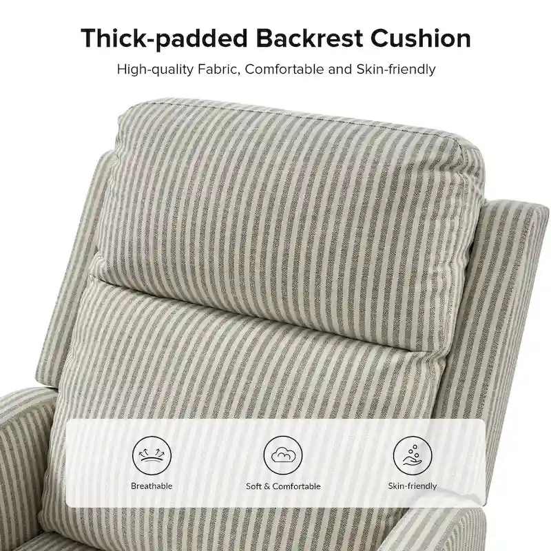 Diana Modern Polyester 360-degree Swivel Rocker Recliner Set of 2 by HULALA HOME
