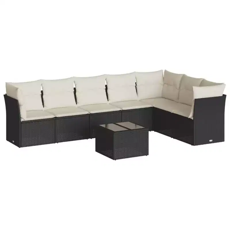 vidaXL Garden Patio Sofa Set Poly Rattan
