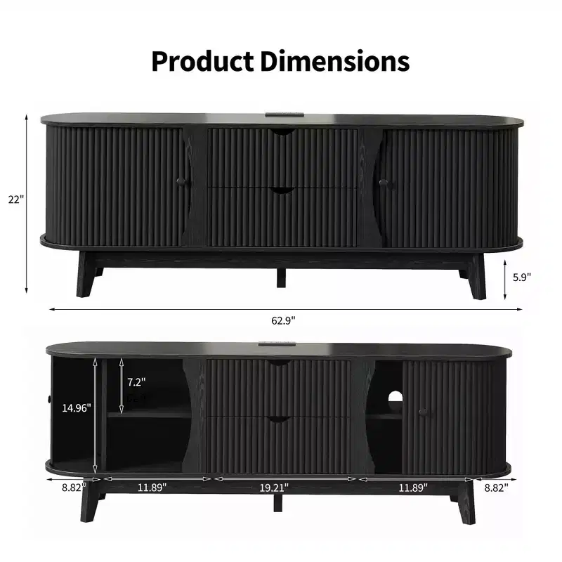 Modern Coffee Table (2 Tables), 31 +19 Nesting Coffee Table, Wooden Cocktail End Table, Accent Center Table for Living Room Bedroom Office