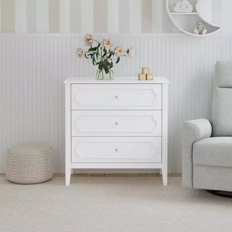 daVinci Chloe Regency 3-Drawer Dresser - White