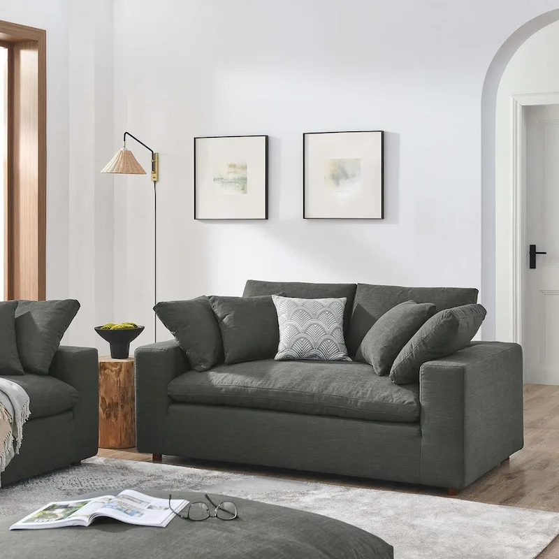 Commix Down Filled Overstuffed Loveseat - N/A