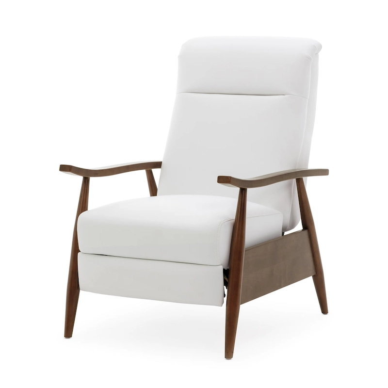 Sienna Upholstered Wood Push Back Recliner by Greyson Living