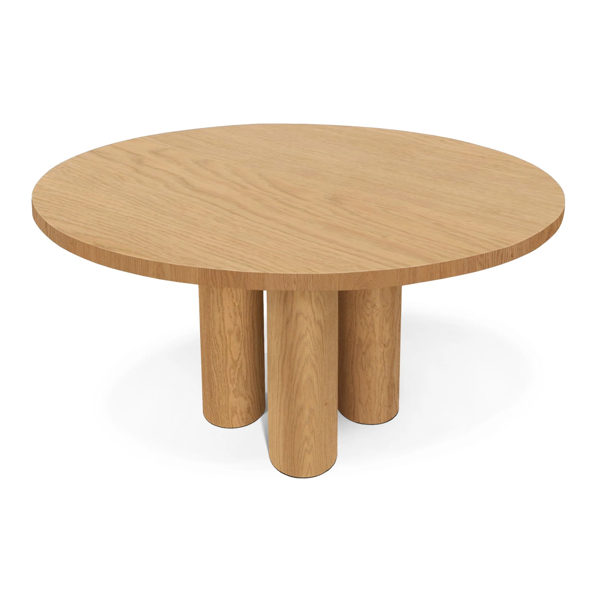 Round Oak Dining Table - Dive into the seamless blend of warmth and modernity with our round oak dining room table - elevated by round