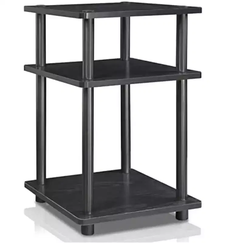 3-Tier Easy Assembly Multipurpose Shelf Dispaly Open Shelves Sofa Side End Table Nightstand for Living Room&Bedroom