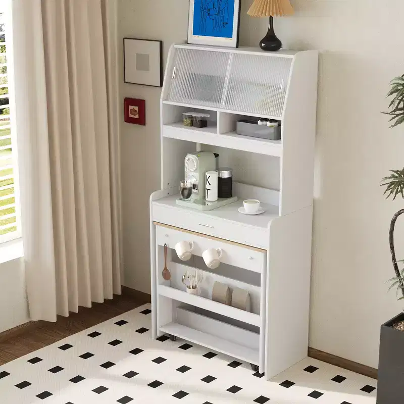 Whisen 33.5 Buffet with Hutch & Foldable Table