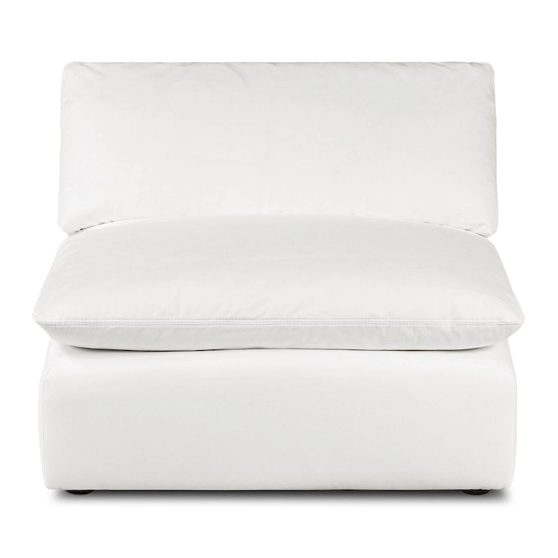 Poly and Bark 4-Seat Davos Modular L-Sectional in Cotton White