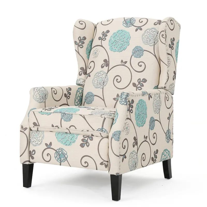 Wescott Wingback Pushback Recliner by Christopher Knight Home