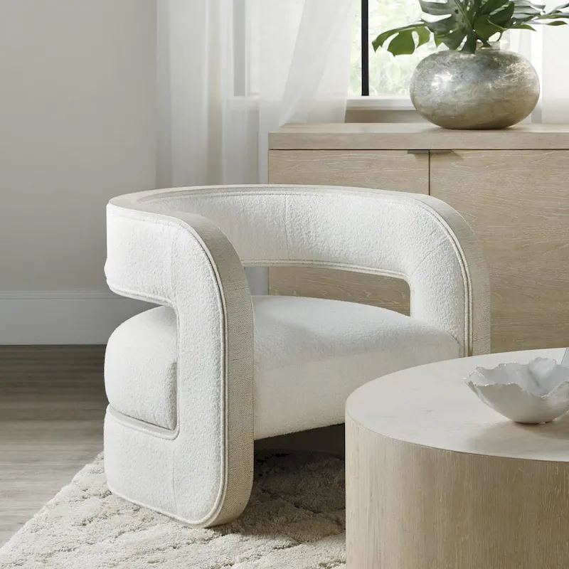 Hooker Furniture Cascade 28 Wide Modern Zen Upholstered Accent Chair