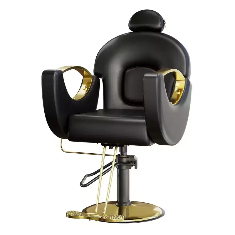 360 Swivel Barber Chair Hair Chair Stylist Chair with Heavy Duty Hydraulic Pump, Adjustable Headrest & Reclining Backrest, Reclining Salon Chair