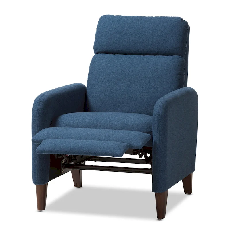 Mid-century Fabric Recliner by Baxton Studio