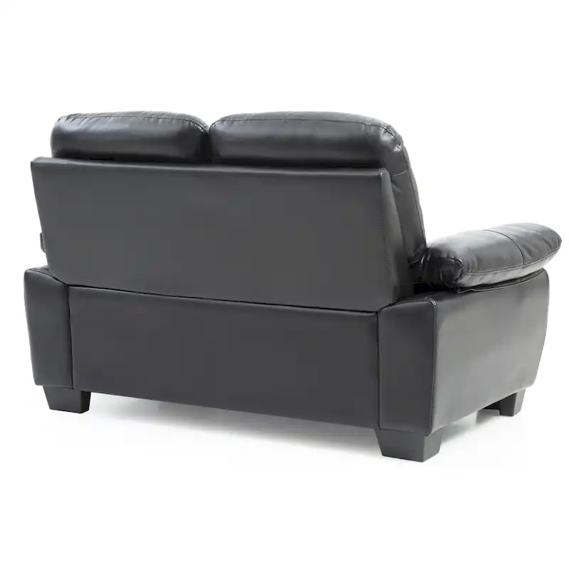 Marta Faux Leather Loveseat