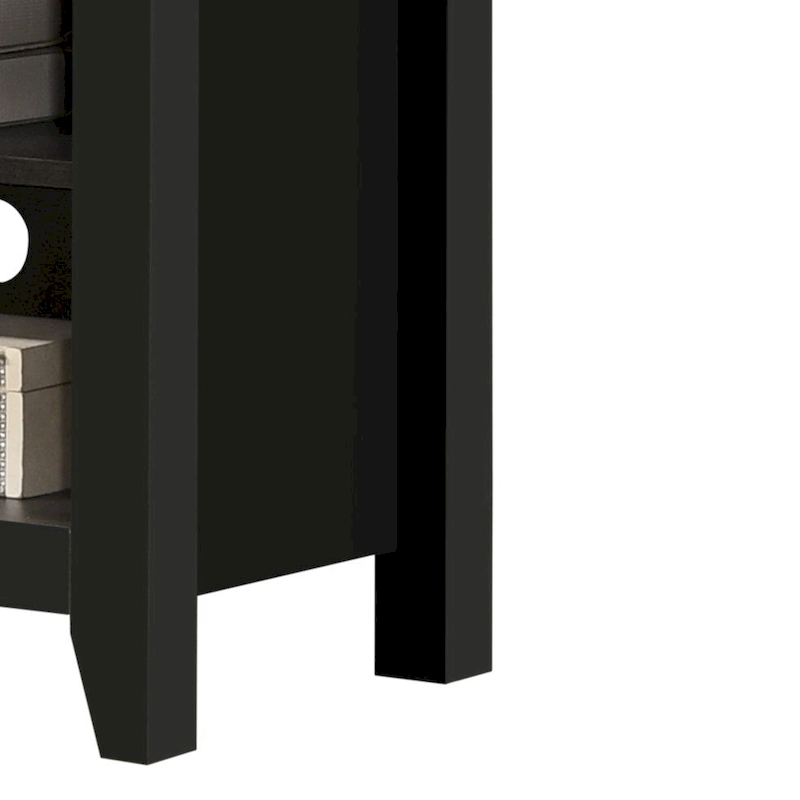 70 W TV Stand with Open Shelves and Cable Management