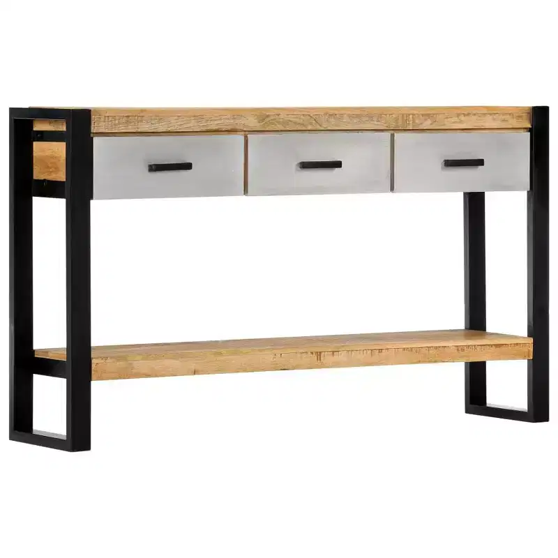 Console Table 51.1x11.8x29.9 Solid Mango Wood