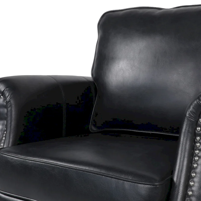 Dowd Faux Leather 3 Piece Club Chair and Sofa Set by Christopher Knight Home