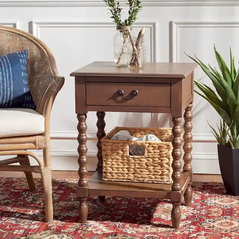 SAFAVIEH Christena Accent Table - 19 W x 15.8 L x 26 H - 19Wx16Dx26H