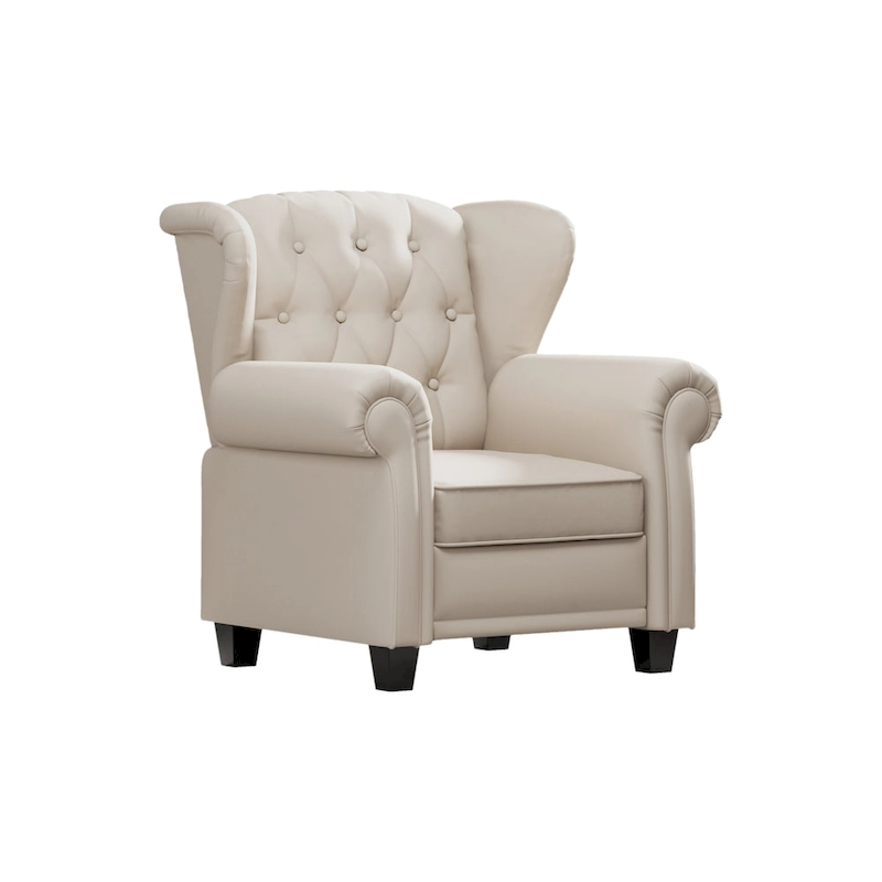 Modern Tufted Push Back Tufted Recliner Armchair