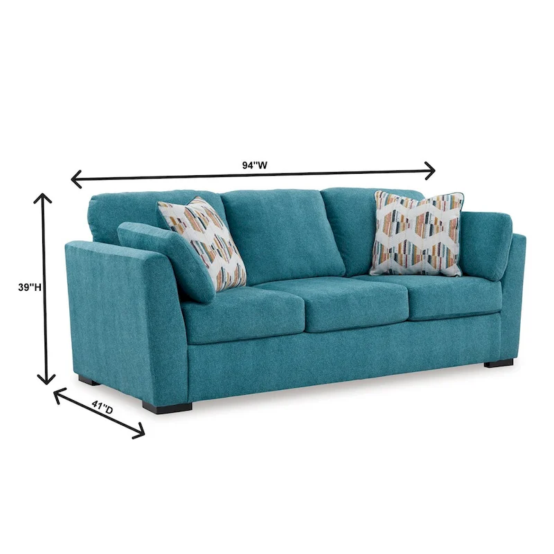 Roundhill Furniture Clareen 2-Piece Living Room Set, Sofa and Loveseat