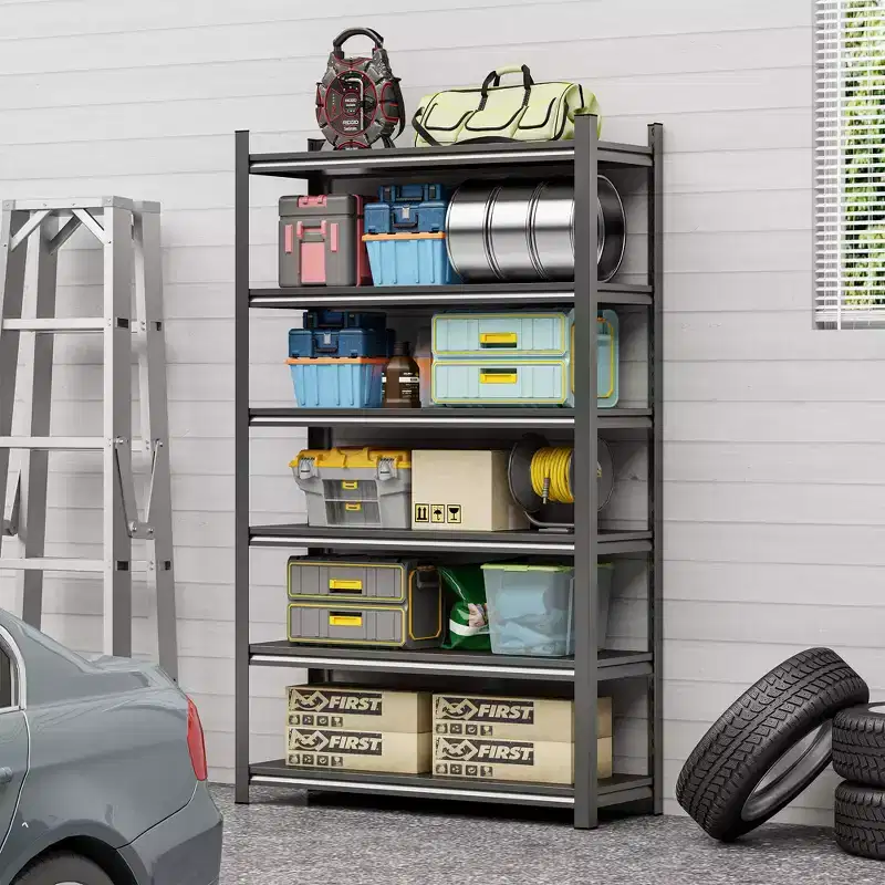Steel 6-Tier Boltless Storage Rack with Anti-Rust Coating