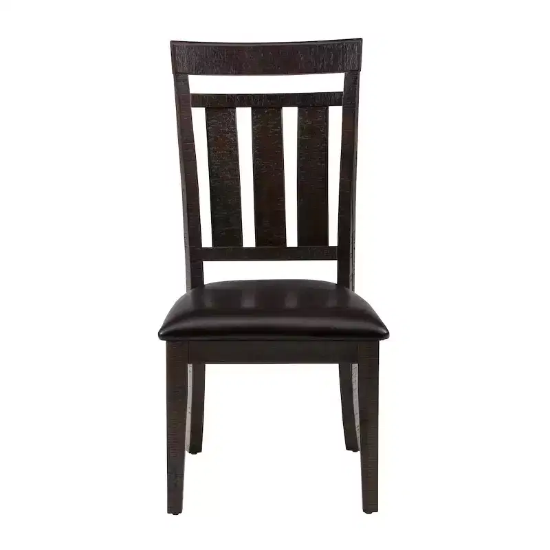 Jofran,Distressed Rustic Solid Acacia Upholstered Slat-back Dining Chair (Set of 2)